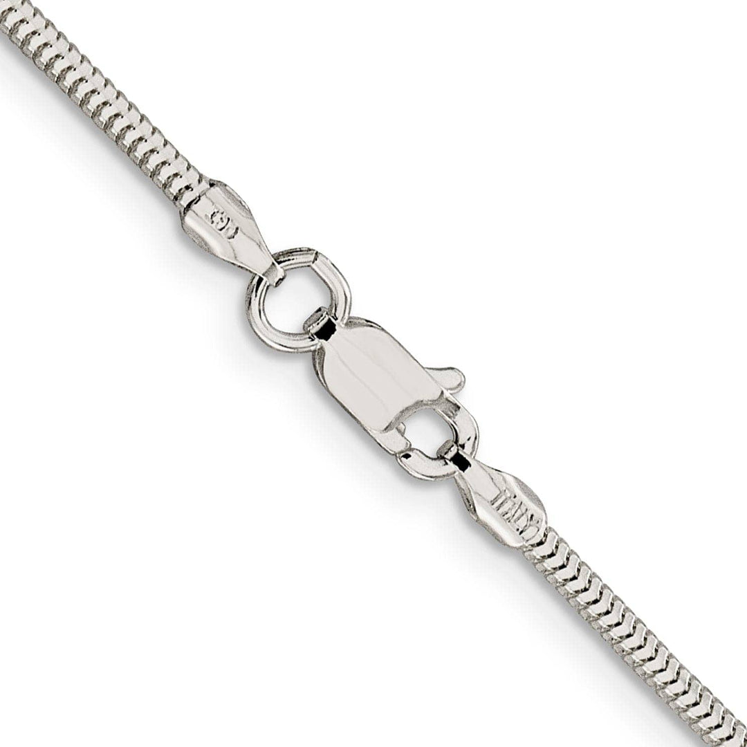 Lovely Rita's Bracelets Silver D.C 1.95-mm Hollow Round Snake Chain