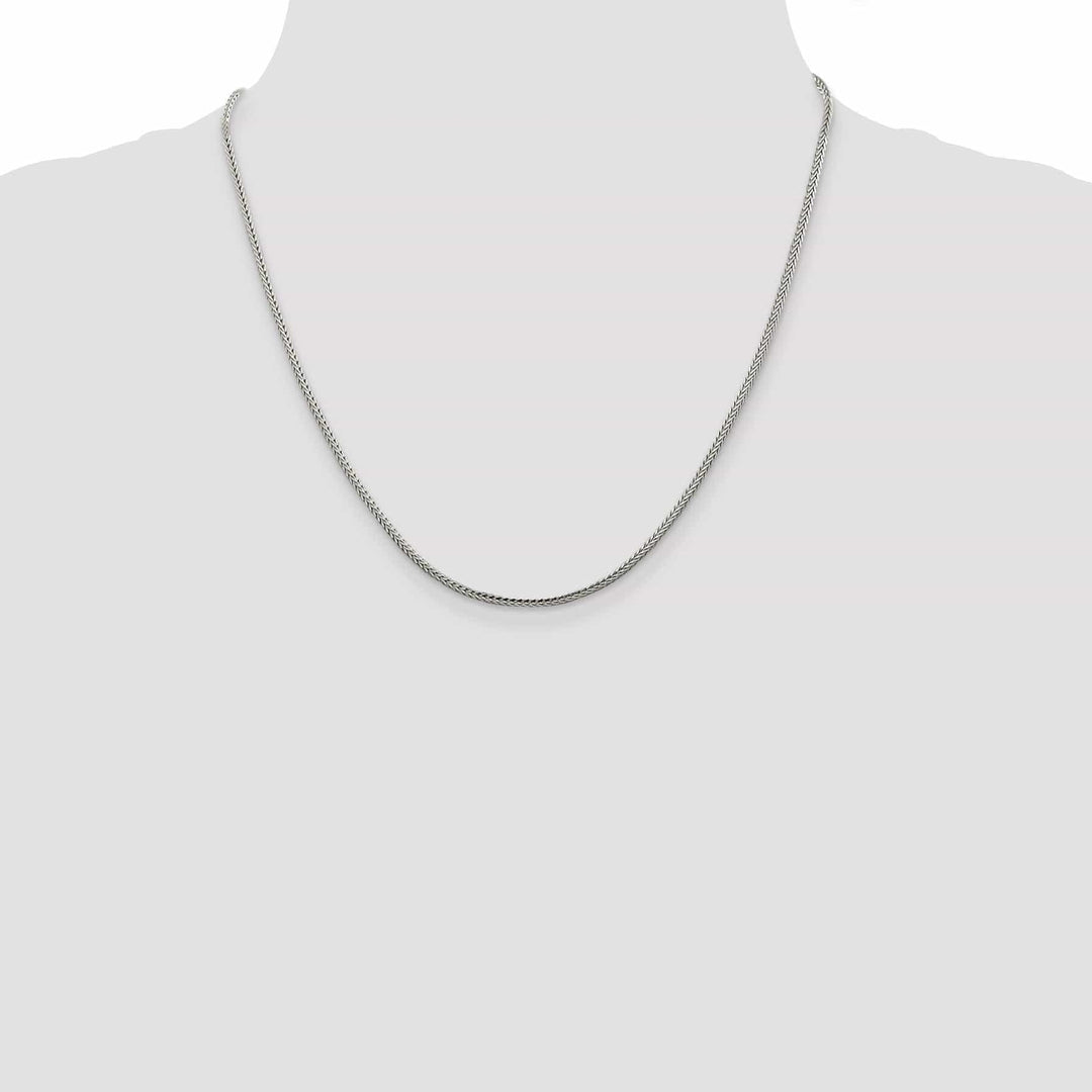 Lovely Rita's Bracelets Silver D.C 2.00-mm Solid Round Franco Chain