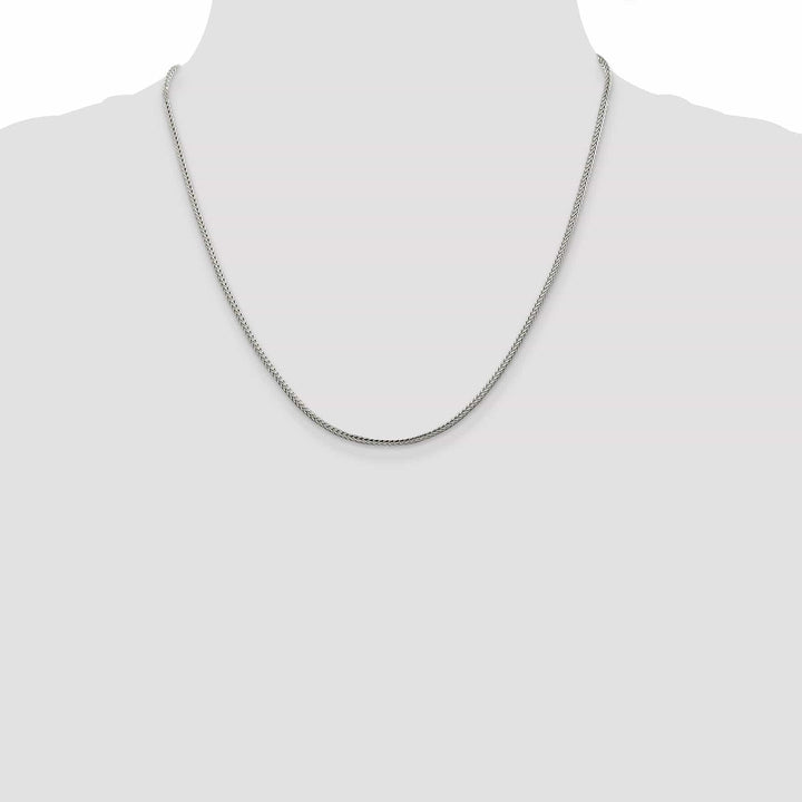 Lovely Rita's Bracelets Silver D.C 2.00-mm Solid Round Franco Chain