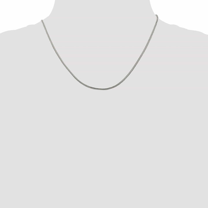 Lovely Rita's Bracelets Silver D.C 2.00-mm Solid Round Franco Chain