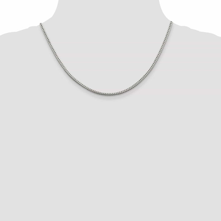 Lovely Rita's Bracelets Silver D.C 2.50-mm Solid Round Franco Chain