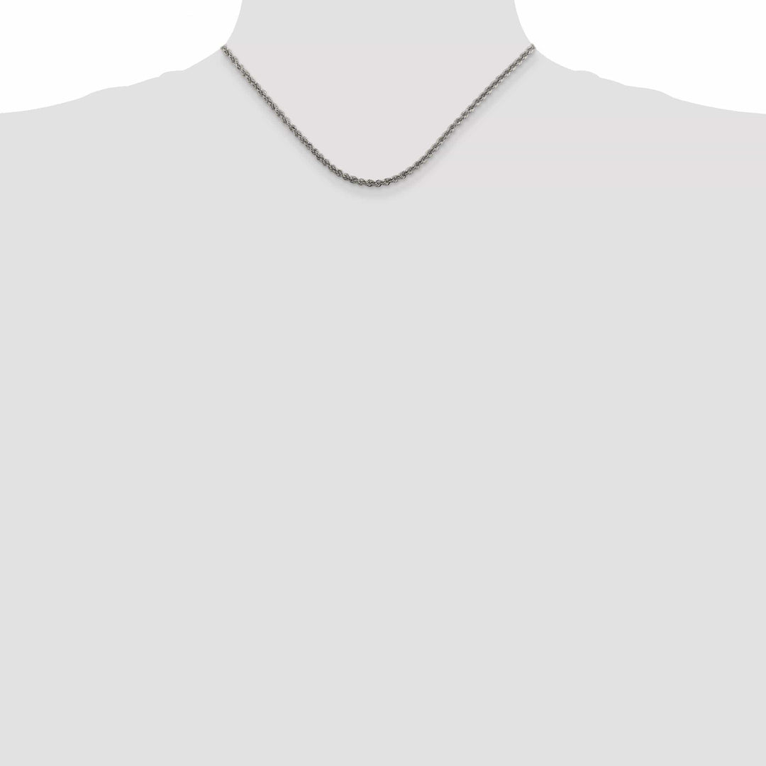 Lovely Rita's Bracelets Silver D.C 2.50-mm Solid Twisted Rope Chain