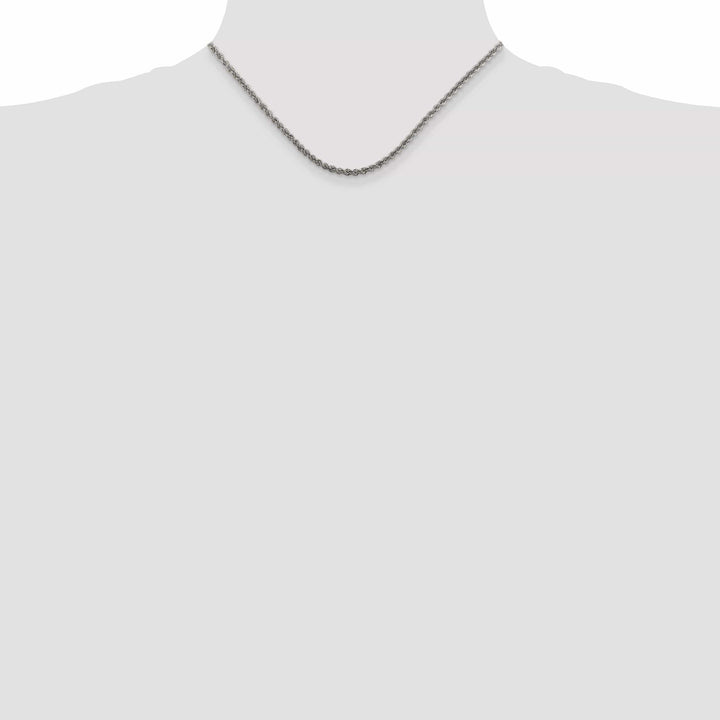 Lovely Rita's Bracelets Silver D.C 2.50-mm Solid Twisted Rope Chain