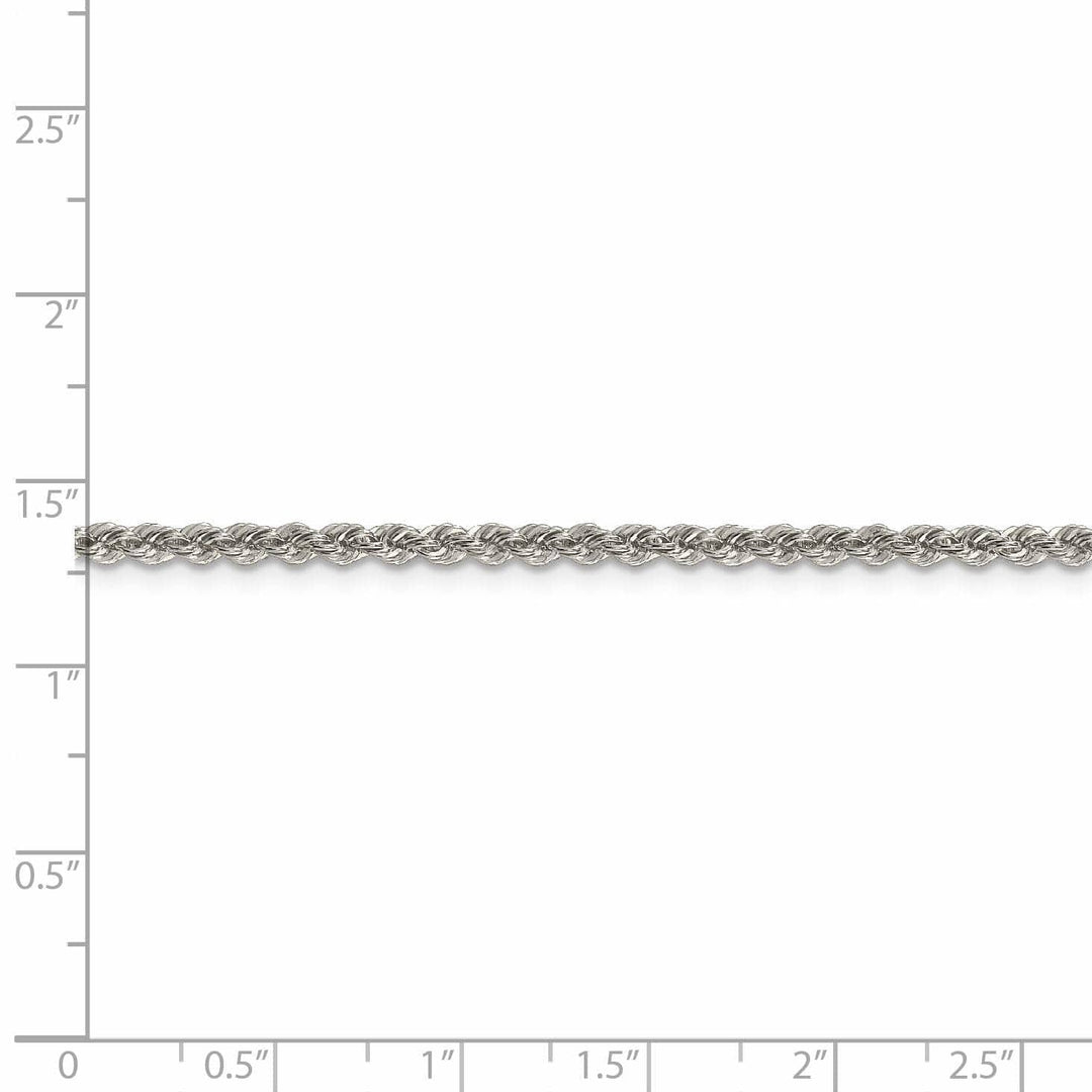 Lovely Rita's Bracelets Silver D.C 2.50-mm Solid Twisted Rope Chain