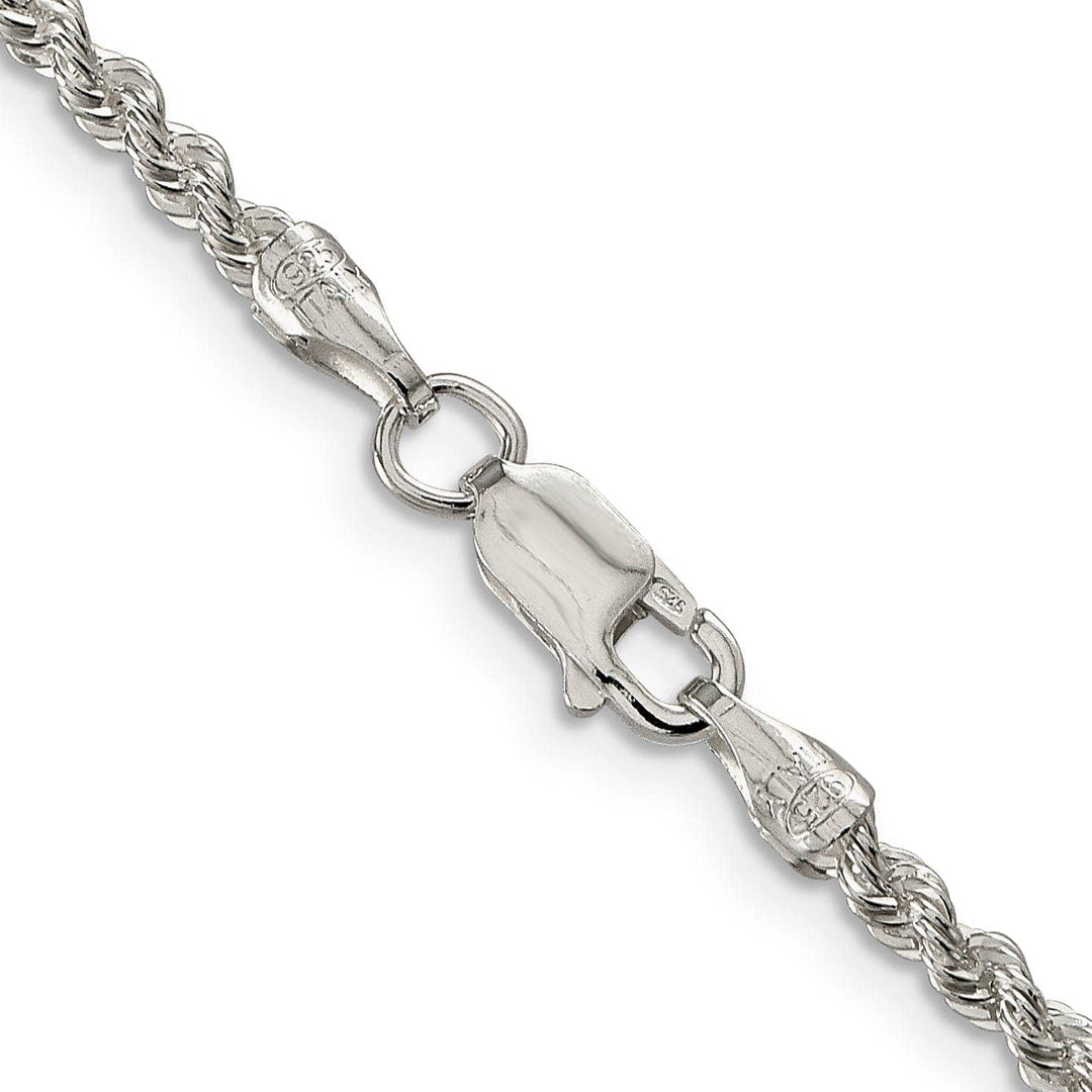 Lovely Rita's Bracelets Silver D.C 2.50-mm Solid Twisted Rope Chain