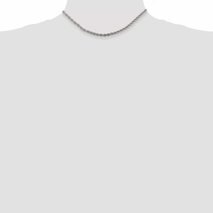 Lovely Rita's Bracelets Silver D.C 3.00-mm Solid Twisted Rope Chain