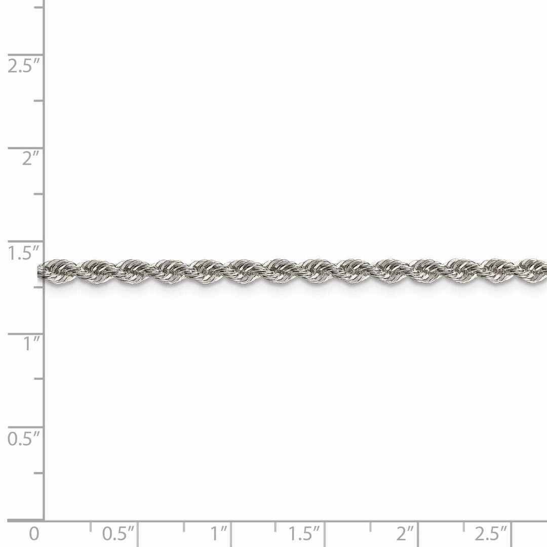 Lovely Rita's Bracelets Silver D.C 3.00-mm Solid Twisted Rope Chain