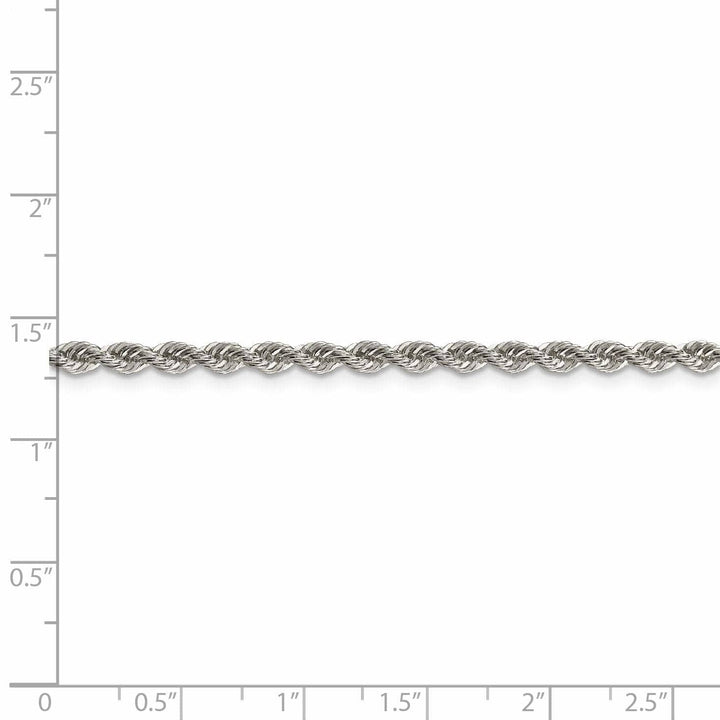 Lovely Rita's Bracelets Silver D.C 3.00-mm Solid Twisted Rope Chain