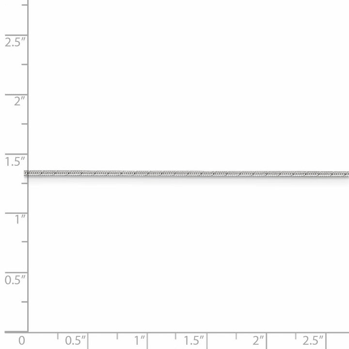 Lovely Rita's Bracelets Silver D.C Polished 1.20-mm Snake Chain