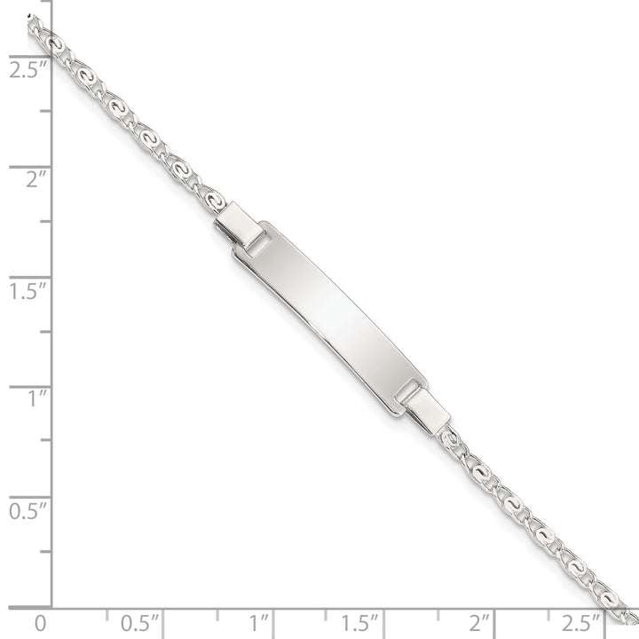 Lovely Rita's Bracelets Silver Engraveable Children's ID Bracelet