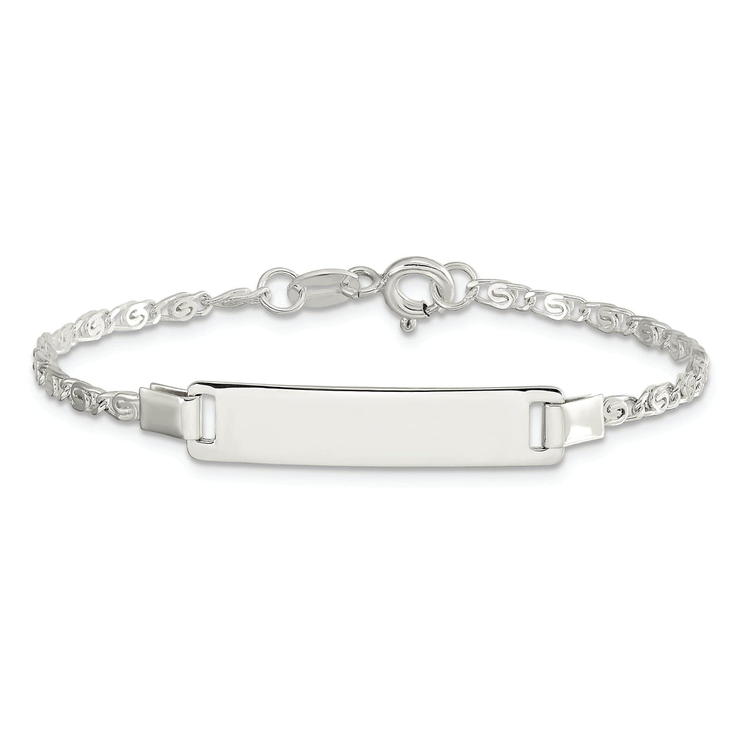 Lovely Rita's Bracelets Silver Engraveable Children's ID Bracelet