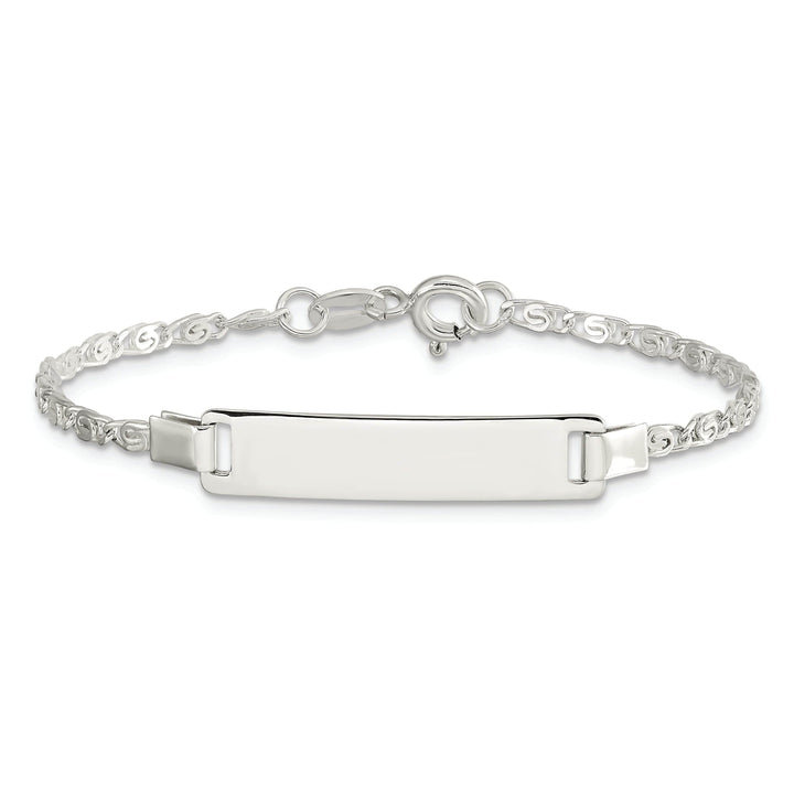 Lovely Rita's Bracelets Silver Engraveable Children's ID Bracelet