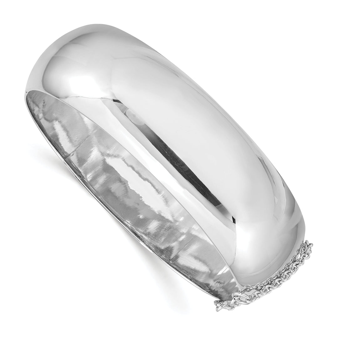 Lovely Rita's Bracelets Silver Fancy Hinged Box Catch Bangle Bracelet