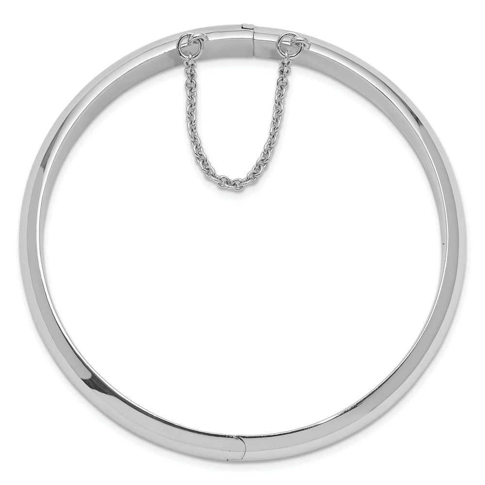 Lovely Rita's Bracelets Silver Fancy Hinged Box Catch Bangle Bracelet