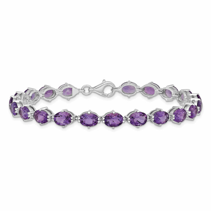 Lovely Rita's Bracelets Silver Genuine Amethyst Gemstone Bracelet