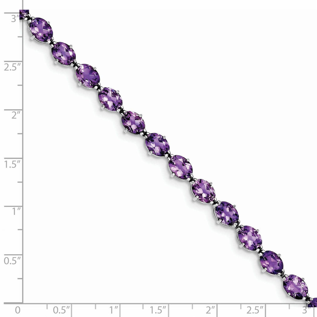 Lovely Rita's Bracelets Silver Genuine Amethyst Gemstone Bracelet