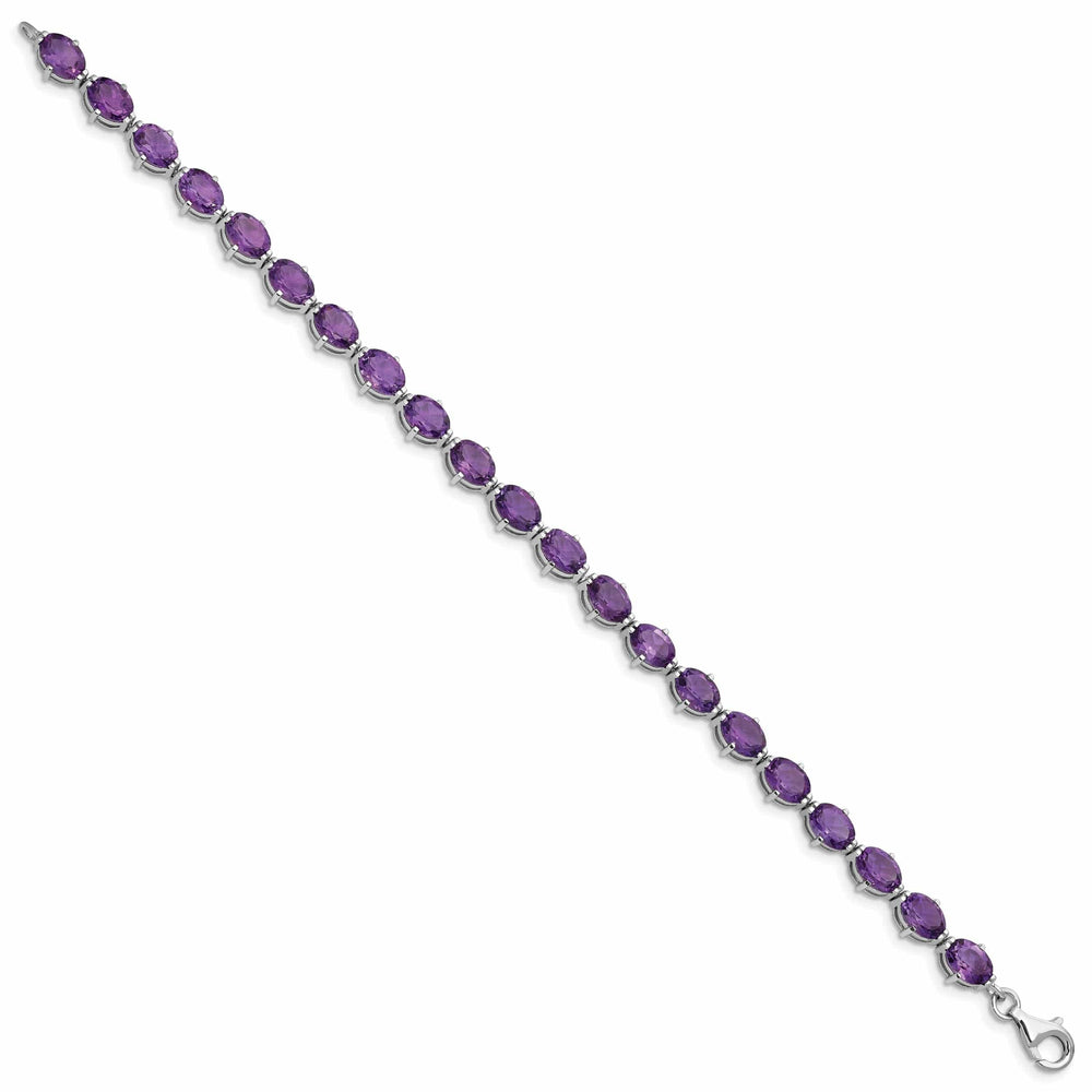 Lovely Rita's Bracelets Silver Genuine Amethyst Gemstone Bracelet