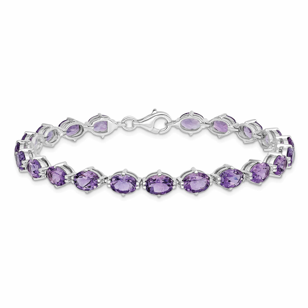 Lovely Rita's Bracelets Silver Genuine Amethyst Gemstone Bracelet