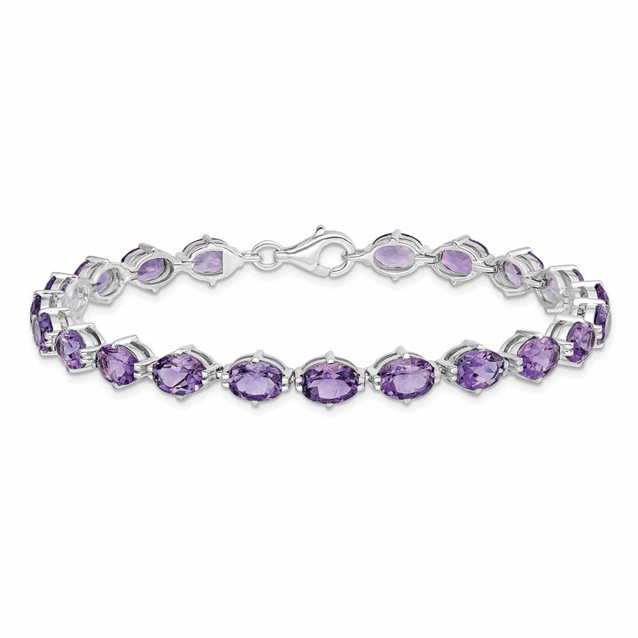 Lovely Rita's Bracelets Silver Genuine Amethyst Gemstone Bracelet