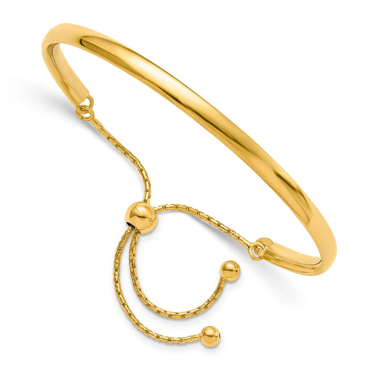 Lovely Rita's Bracelets Silver Gold-plated Polished Adjustable Bangle