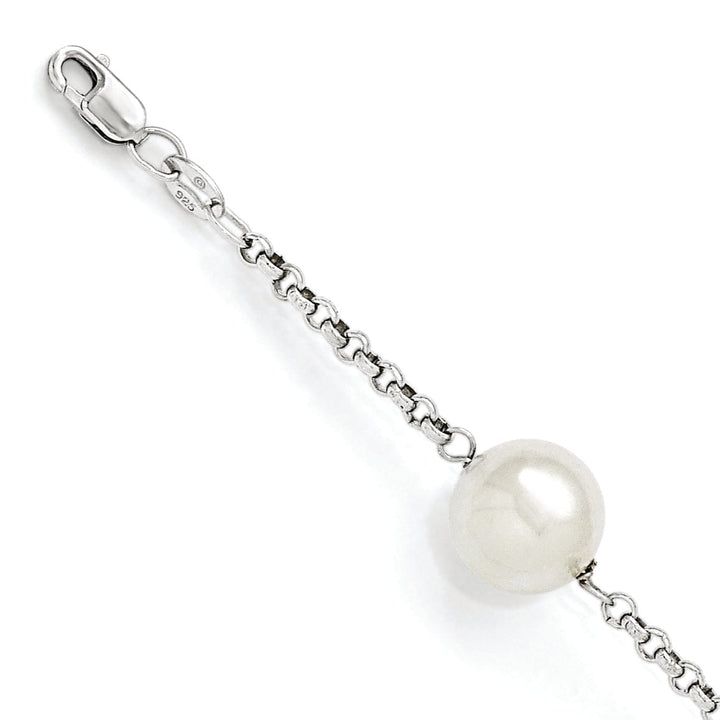 Majestik Shell Pearls Bracelets Silver Majestik White Shell Pearl Bead Bracelet