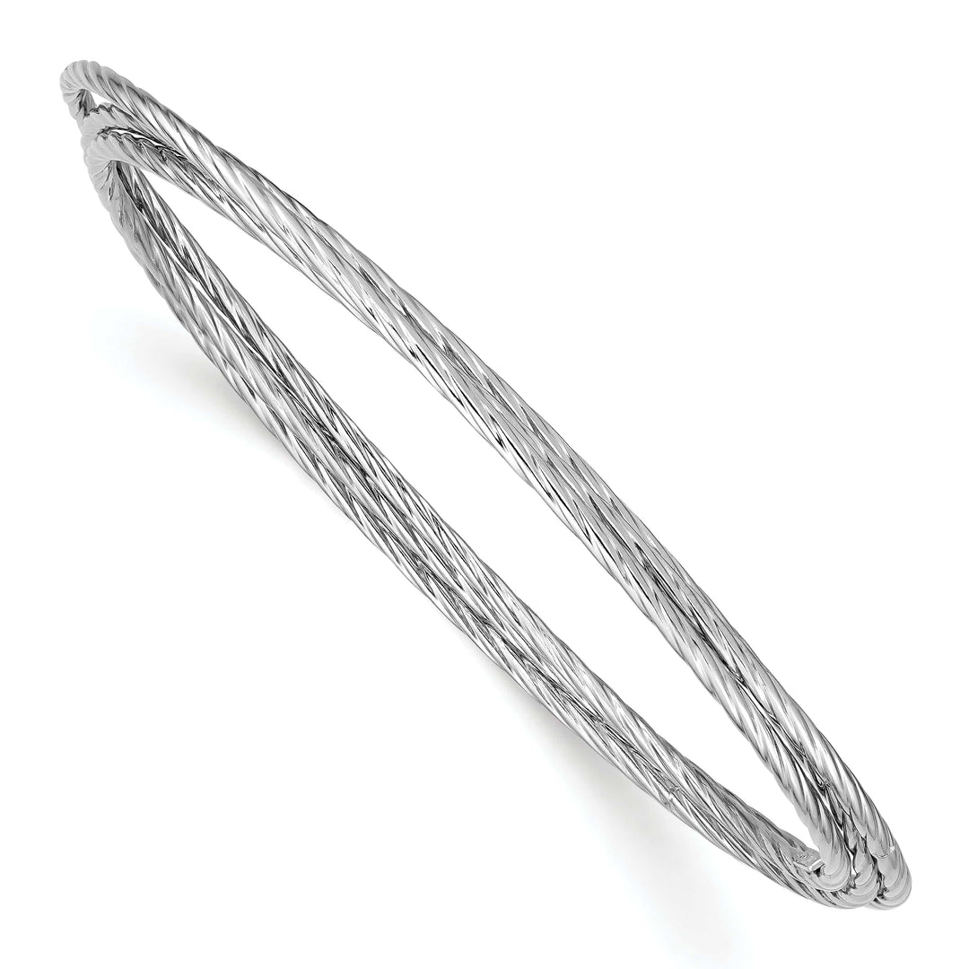 Lovely Rita's Bracelets Silver Moveable Intertwined 8in Bangle Bracelet