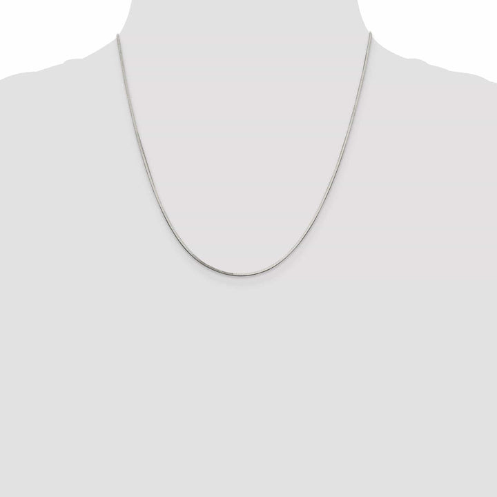 Lovely Rita's Bracelets Silver Polish 1.00-mm Solid Square Snake Chain