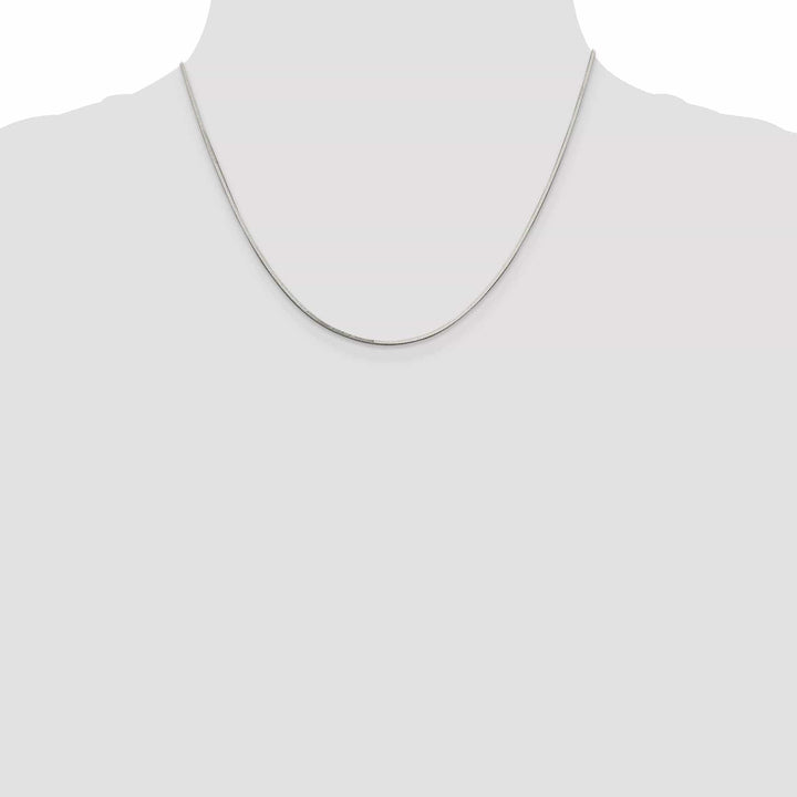 Lovely Rita's Bracelets Silver Polish 1.00-mm Solid Square Snake Chain