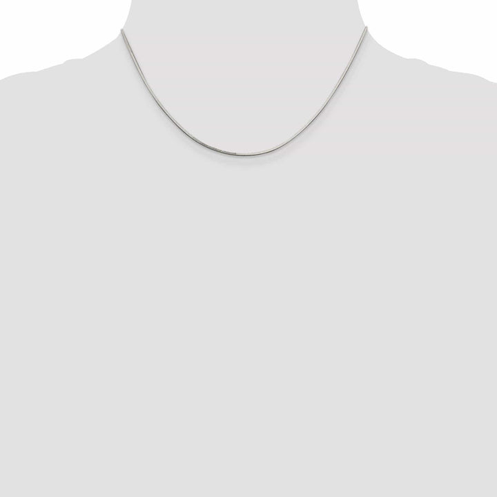 Lovely Rita's Bracelets Silver Polish 1.00-mm Solid Square Snake Chain