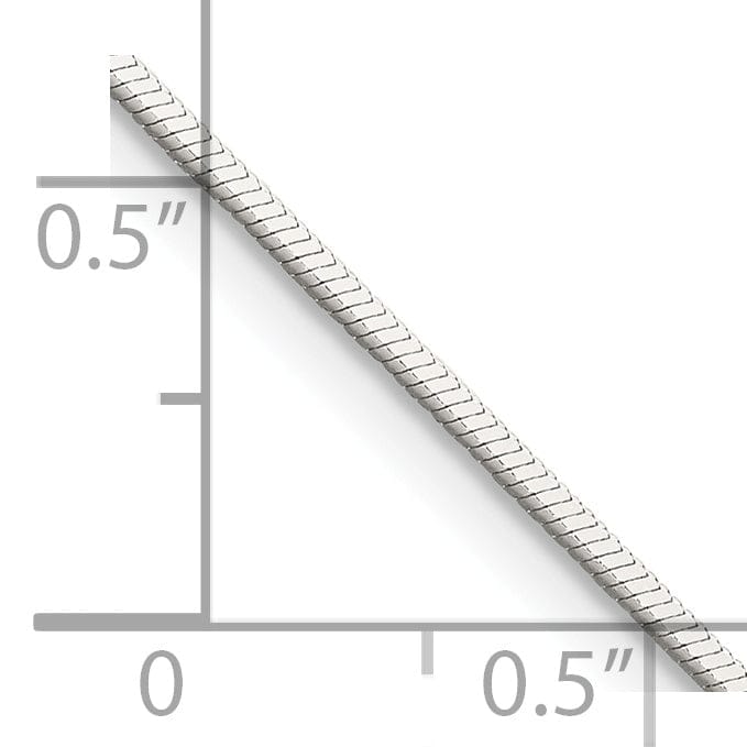 Lovely Rita's Bracelets Silver Polish 1.00-mm Solid Square Snake Chain