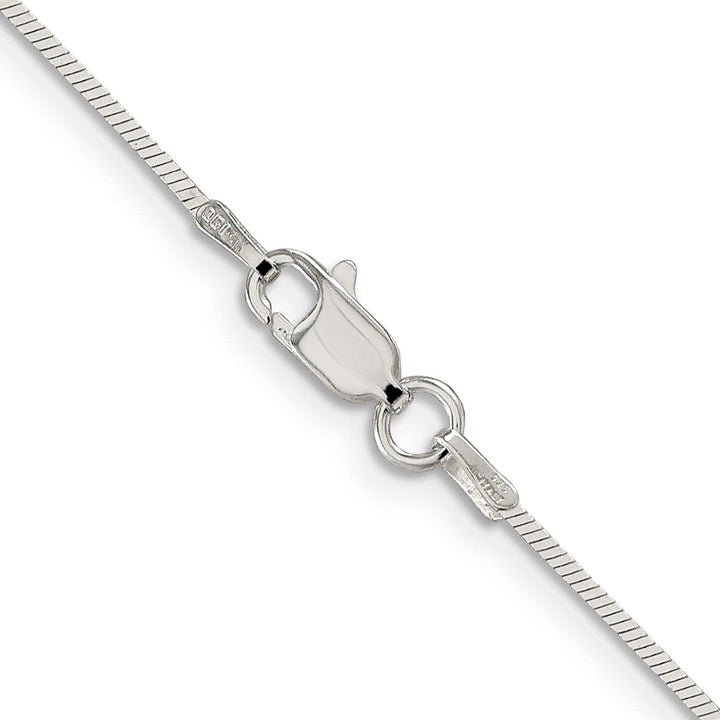 Lovely Rita's Bracelets Silver Polish 1.00-mm Solid Square Snake Chain