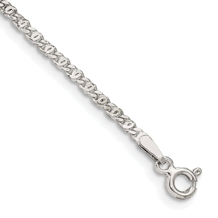 Lovely Rita's Bracelets Silver Polish 2.00-mm Fancy Anchor Pendant Chain