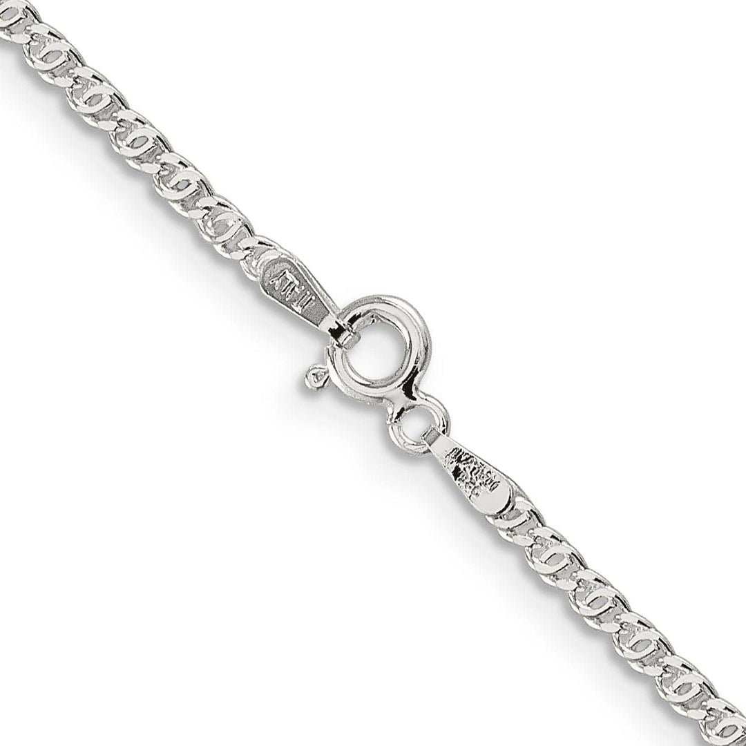 Lovely Rita's Bracelets Silver Polish 2.00-mm Fancy Anchor Pendant Chain