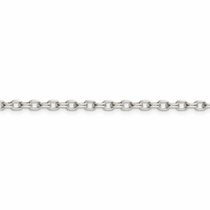 Lovely Rita's Bracelets Silver Polish 3.20-mm Fancy Oval Rolo Necklace