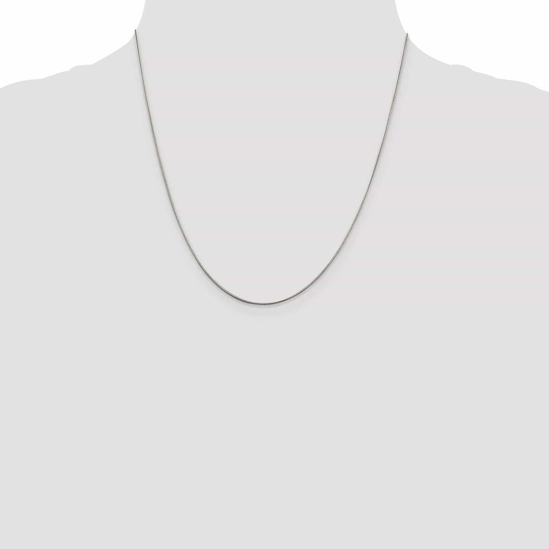 Lovely Rita's Bracelets Silver Polish Solid 0.80-mm Round Snake Chain