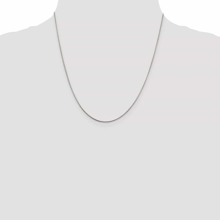 Lovely Rita's Bracelets Silver Polish Solid 0.80-mm Round Snake Chain