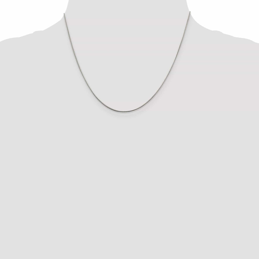 Lovely Rita's Bracelets Silver Polish Solid 0.80-mm Round Snake Chain