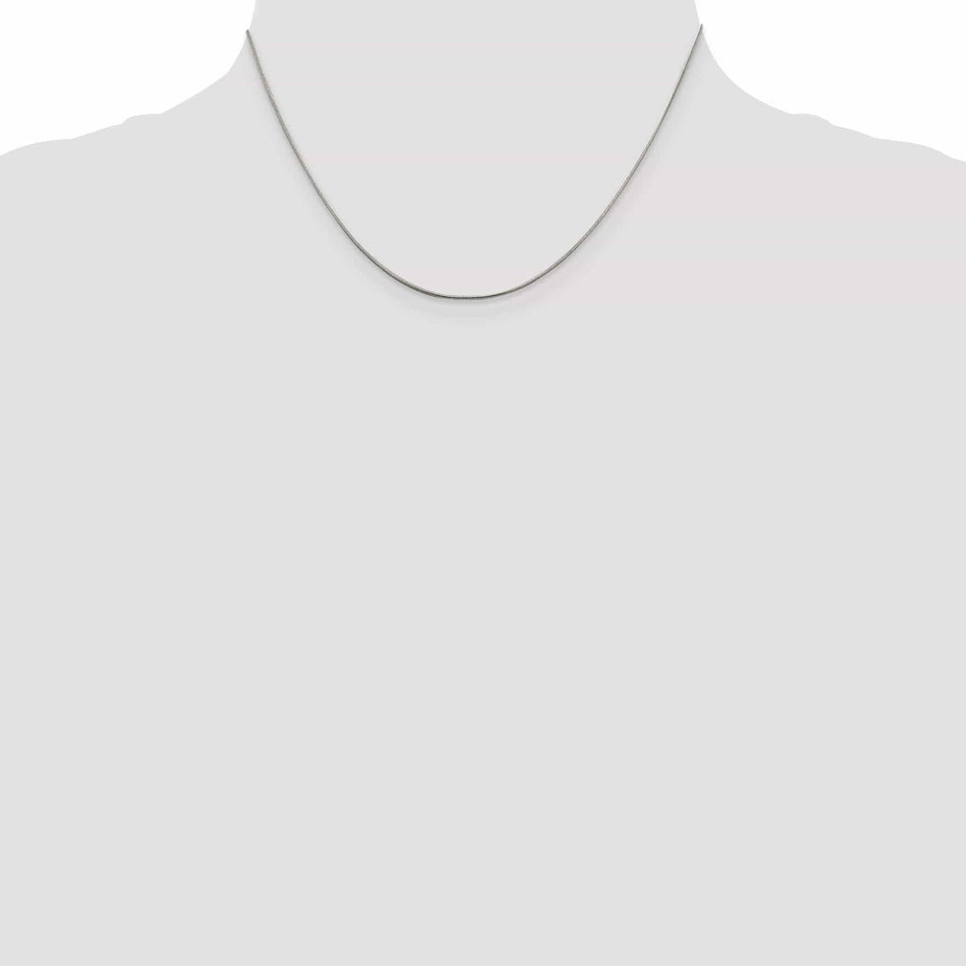 Lovely Rita's Bracelets Silver Polish Solid 0.80-mm Round Snake Chain