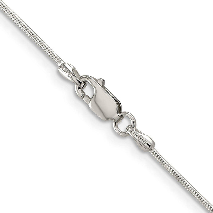 Lovely Rita's Bracelets Silver Polish Solid 1.00-mm Round Snake Chain