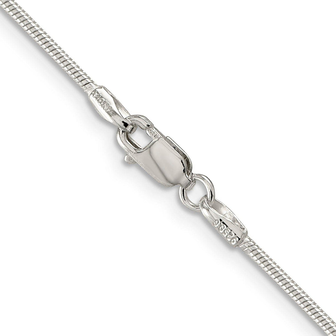 Lovely Rita's Bracelets Silver Polish Solid 1.25-mm Round Snake Chain