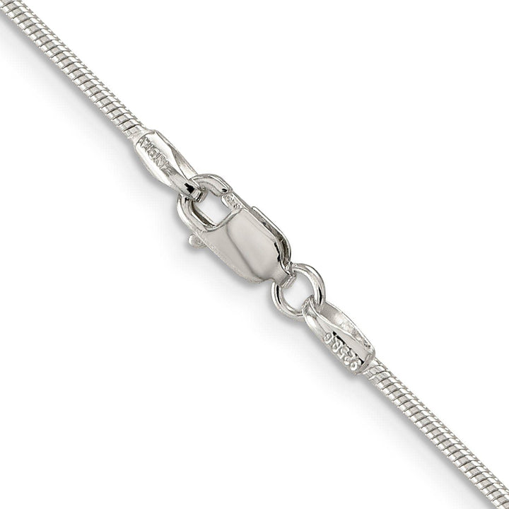 Lovely Rita's Bracelets Silver Polish Solid 1.25-mm Round Snake Chain