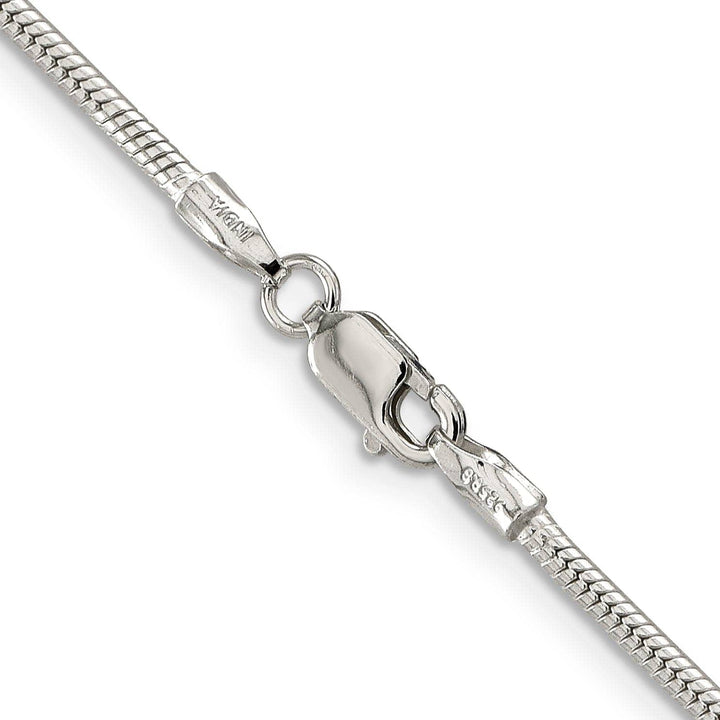 Lovely Rita's Bracelets Silver Polish Solid 1.75-mm Round Snake Chain