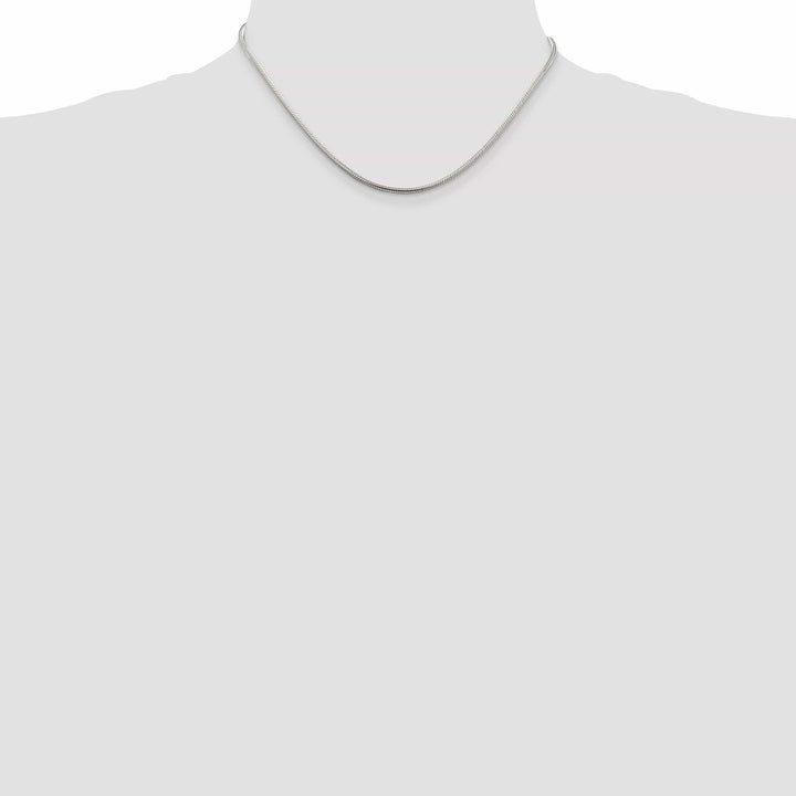 Lovely Rita's Bracelets Silver Polish Solid 2.00-mm Round Snake Chain