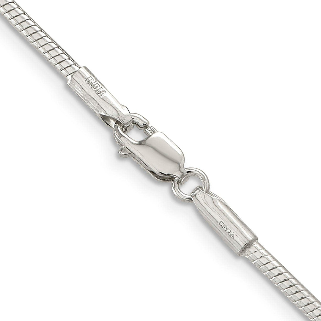Lovely Rita's Bracelets Silver Polish Solid 2.00-mm Round Snake Chain