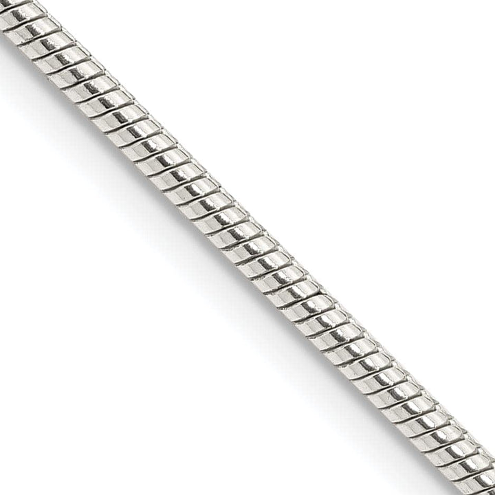 Lovely Rita's Bracelets Silver Polish Solid 2.00-mm Round Snake Chain