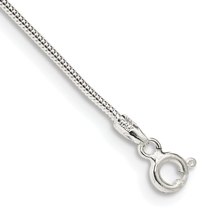 Lovely Rita's Bracelets Silver Polished 1.20-mm Round Snake Chain