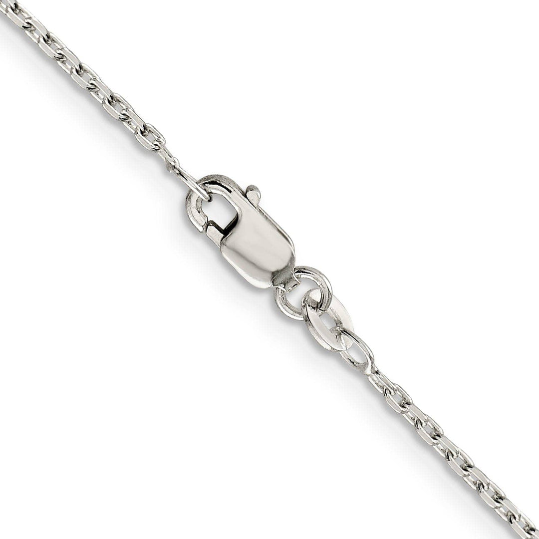 Lovely Rita's Bracelets Silver Polished 1.50mm Beveled Oval Cable Chain