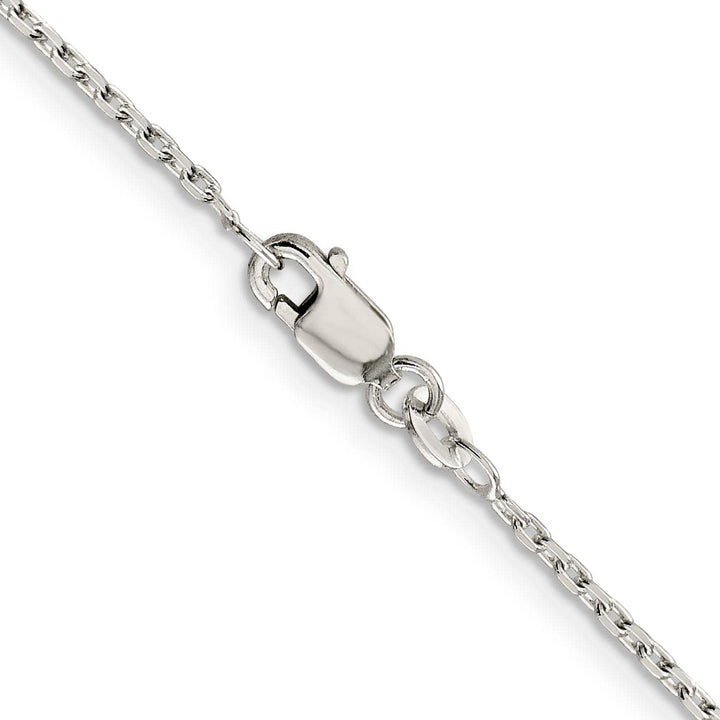 Lovely Rita's Bracelets Silver Polished 1.50mm Beveled Oval Cable Chain