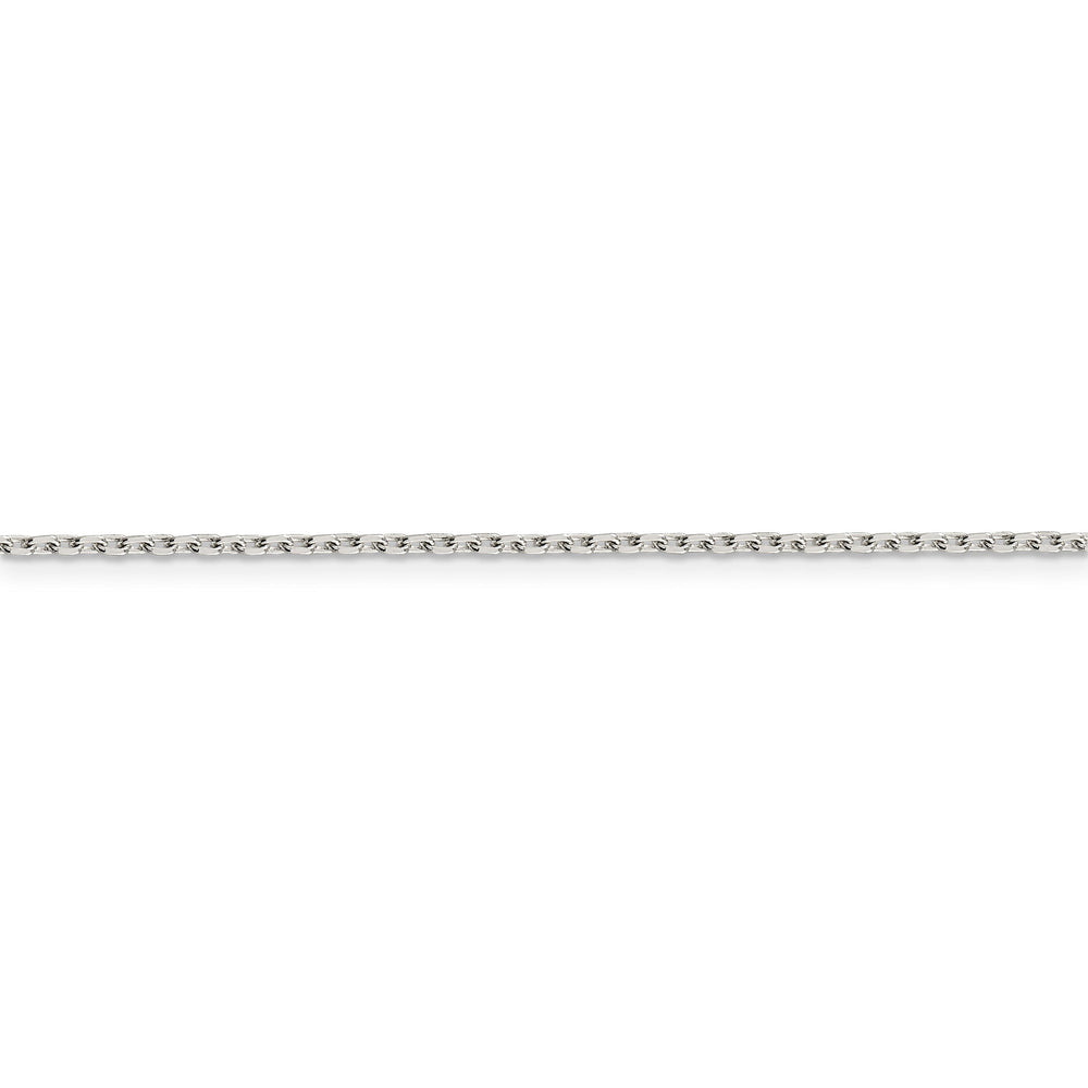 Lovely Rita's Bracelets Silver Polished 1.50mm Beveled Oval Cable Chain