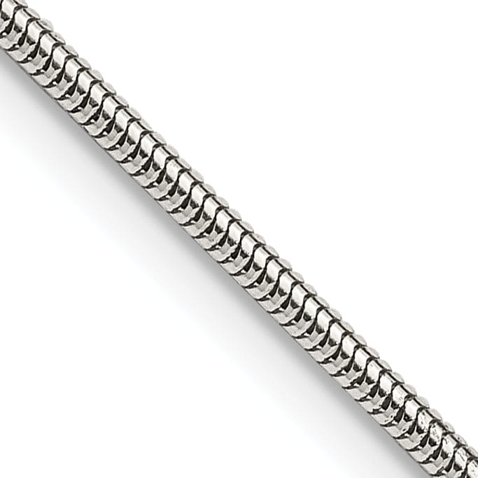 Lovely Rita's Bracelets Silver Polished 1.60-mm Round Snake Chain